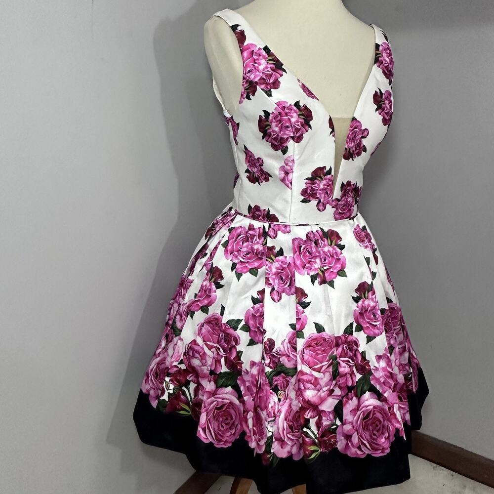 NWT Vintage Sweetheart Floral Sun Dress Sz 10 A-line Derby Coquette Party Midi - Picture 3 of 16